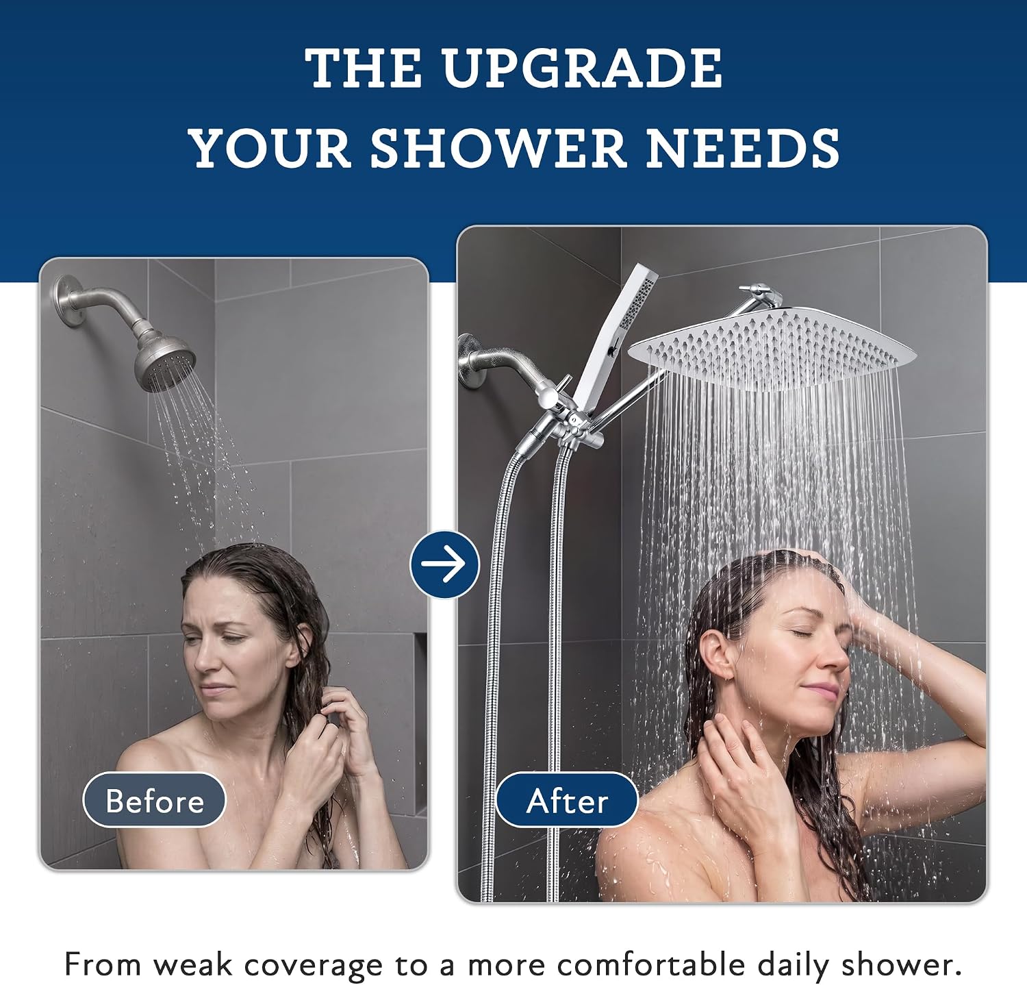 Detalle 2 de G-Promise 16 Inch Dual Square Shower Head