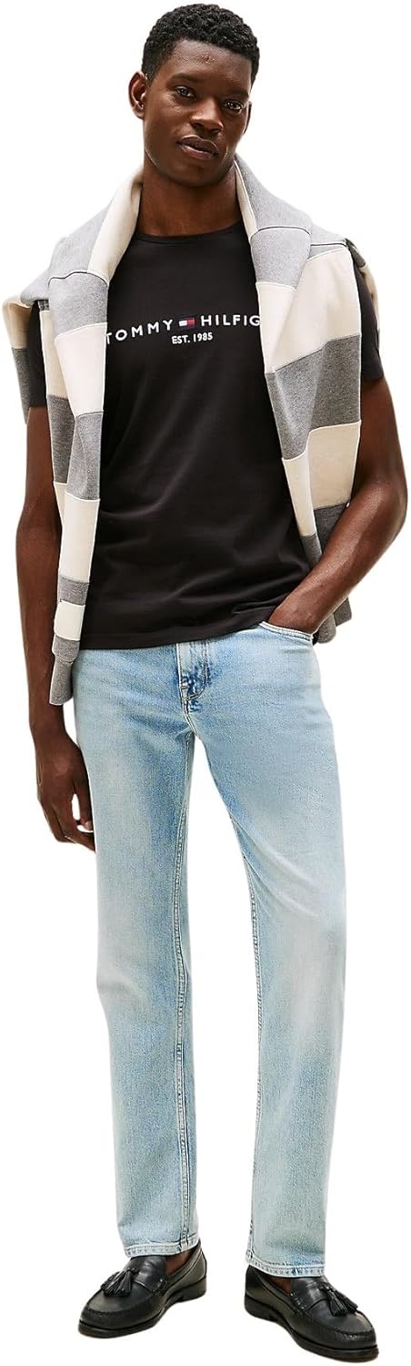 Thumbnail 4 de Tommy Hilfiger Herren T-Shirt Kurzarm Core Tommy Logo Rundhalsausschnitt