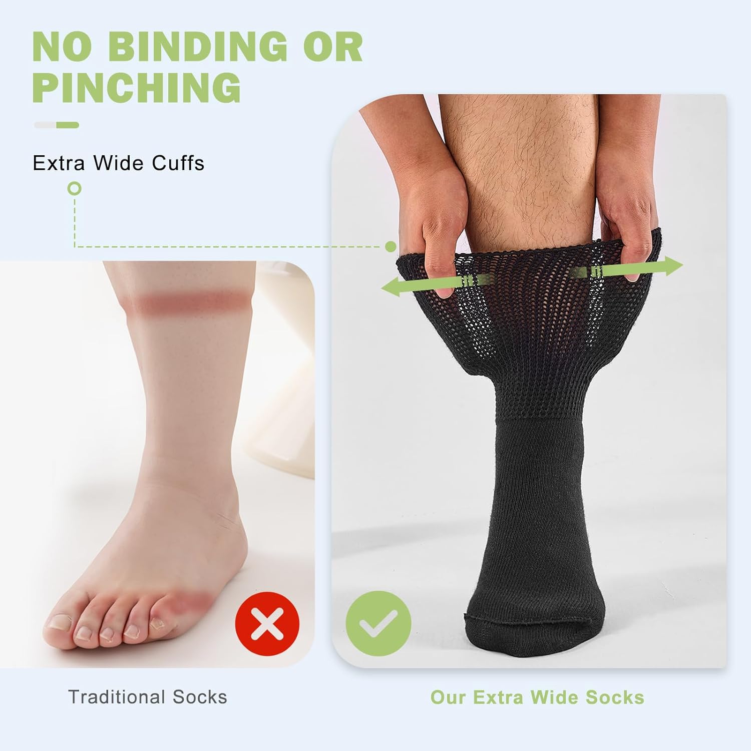 Thumbnail 4 de inaWarm Diabetic Grip Socks (3 Pairs) – Extra-wide, non-slip slipper socks for swollen feet