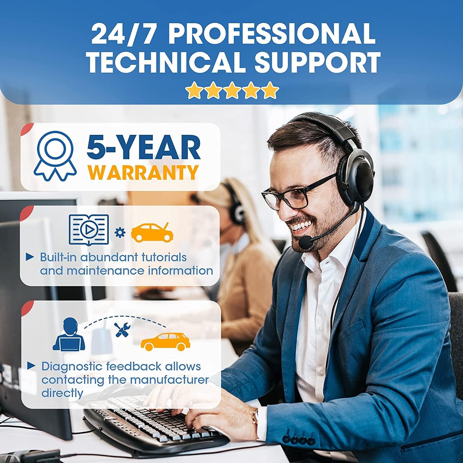 Thumbnail 6 de LAUNCH X431 PAD VII J2534 Reprogramming Tool (ECU online coding & topology map scanner)