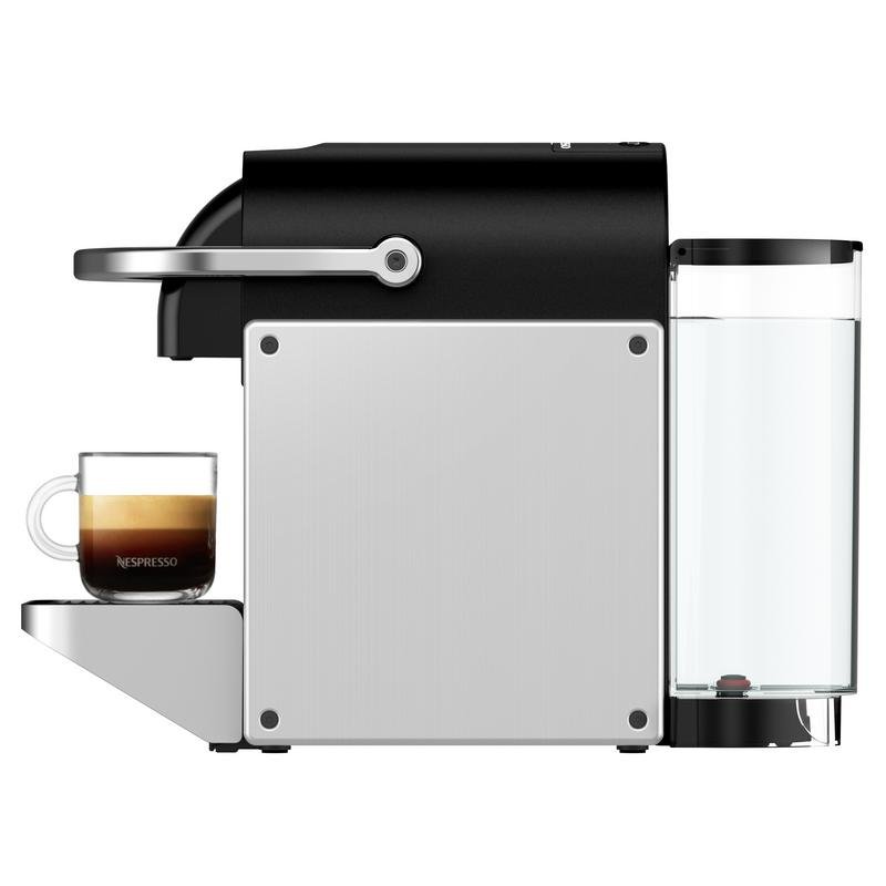 Detalle de Cafetera de Cápsulas DeLonghi Pixie EN127.S 1L 19 Bares – diseño compacto y extracción profesional