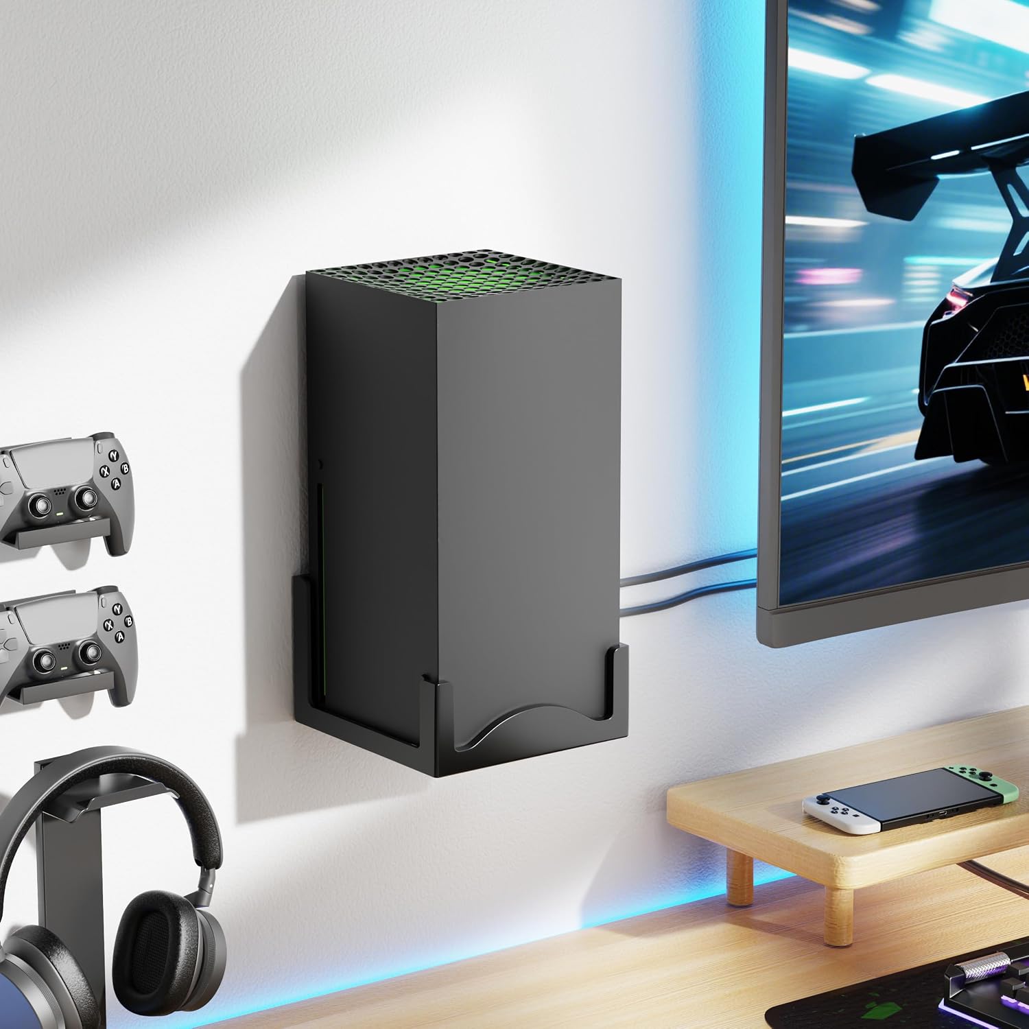 Detalle de Wall Mount for Xbox Series X – Metal Console Holder with Ventilated Base