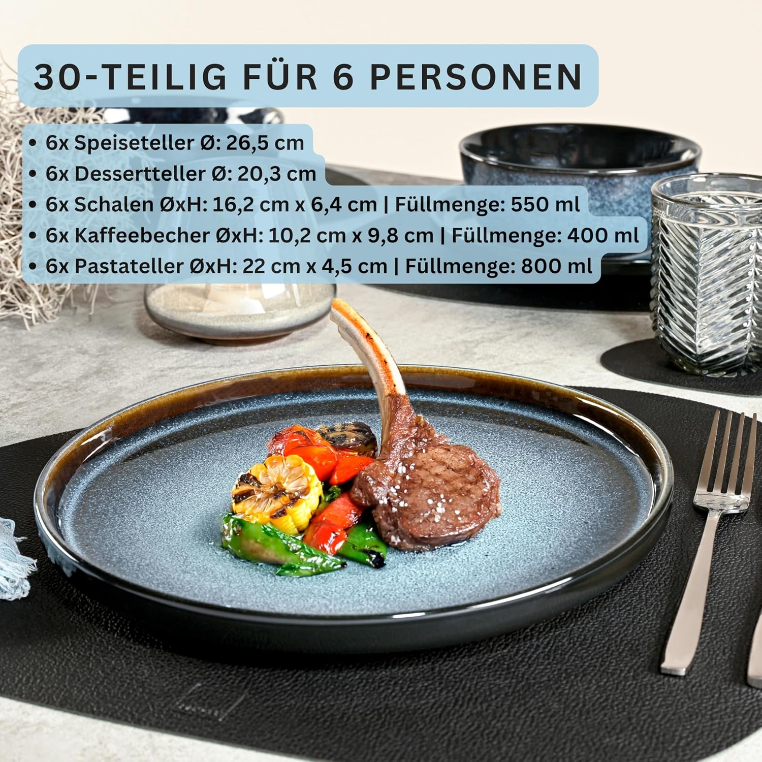 Detalle 2 de SÄNGER Osaka Kombiservice 30-tlg 🍽
