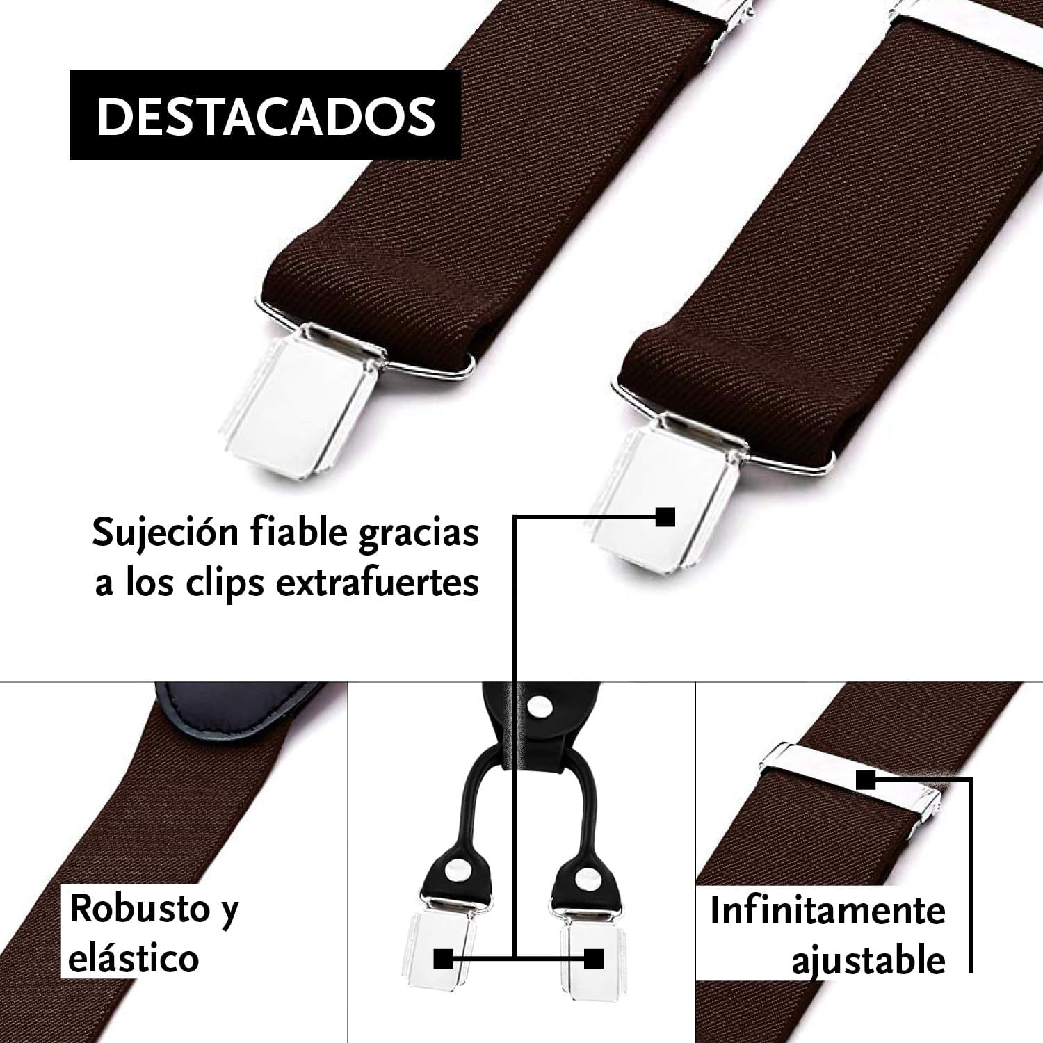 Thumbnail 3 de DonDon tirantes 3,5 cm para pantalón