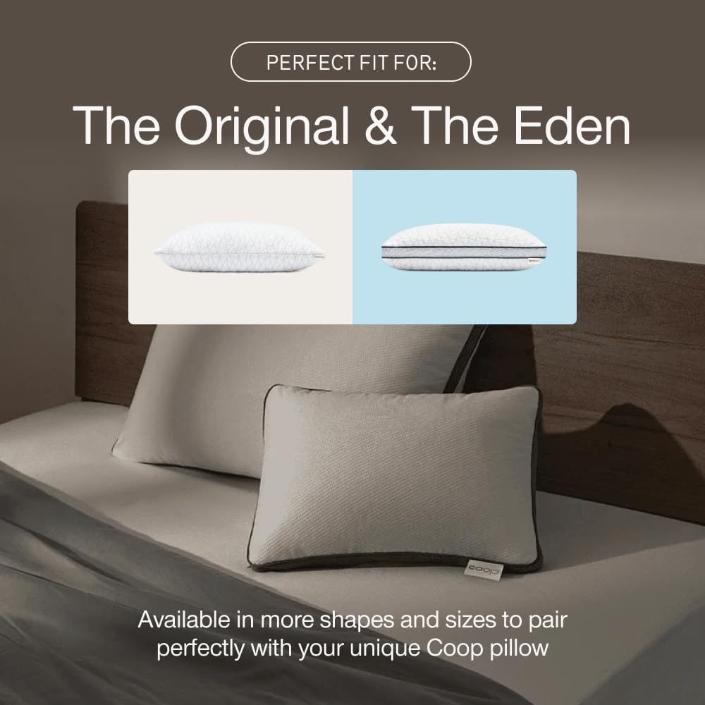 Detalle 2 de Coop Home Goods Ultra-Tech Queen Pillow Protectors, Waterproof, Zippered, Pack of 2