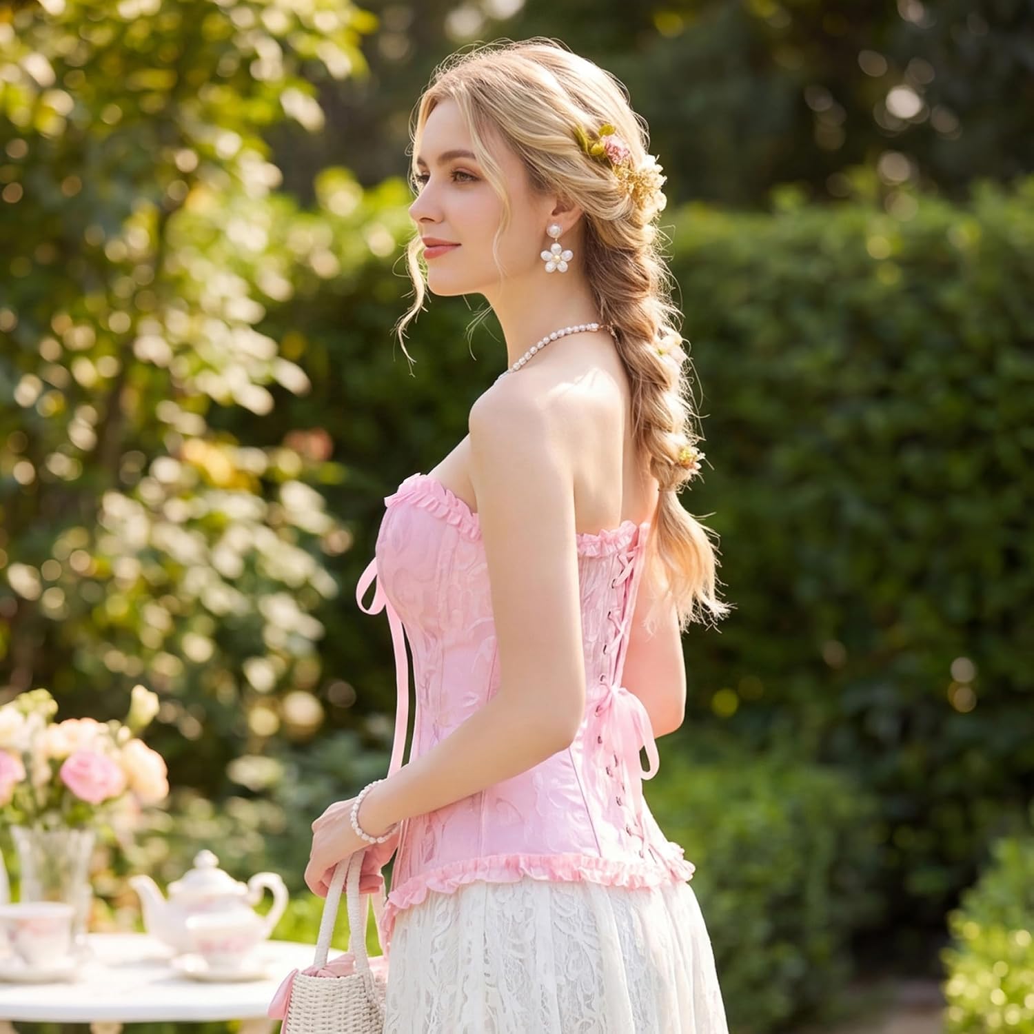 Detalle 2 de Women's Brocade Corset Top
