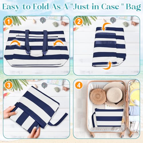 Thumbnail 8 de ENONEO Bolsa de Playa Grande XXL con Cremallera: resistente, impermeable y práctica para toda la familia