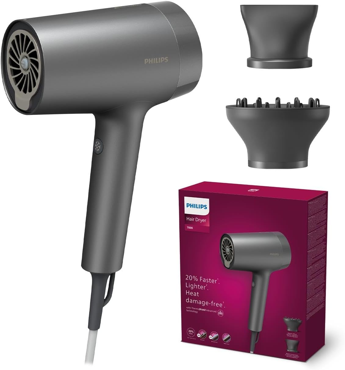 Detalle de Philips BHD713/10 sèche-cheveux 1800 W 💇♀