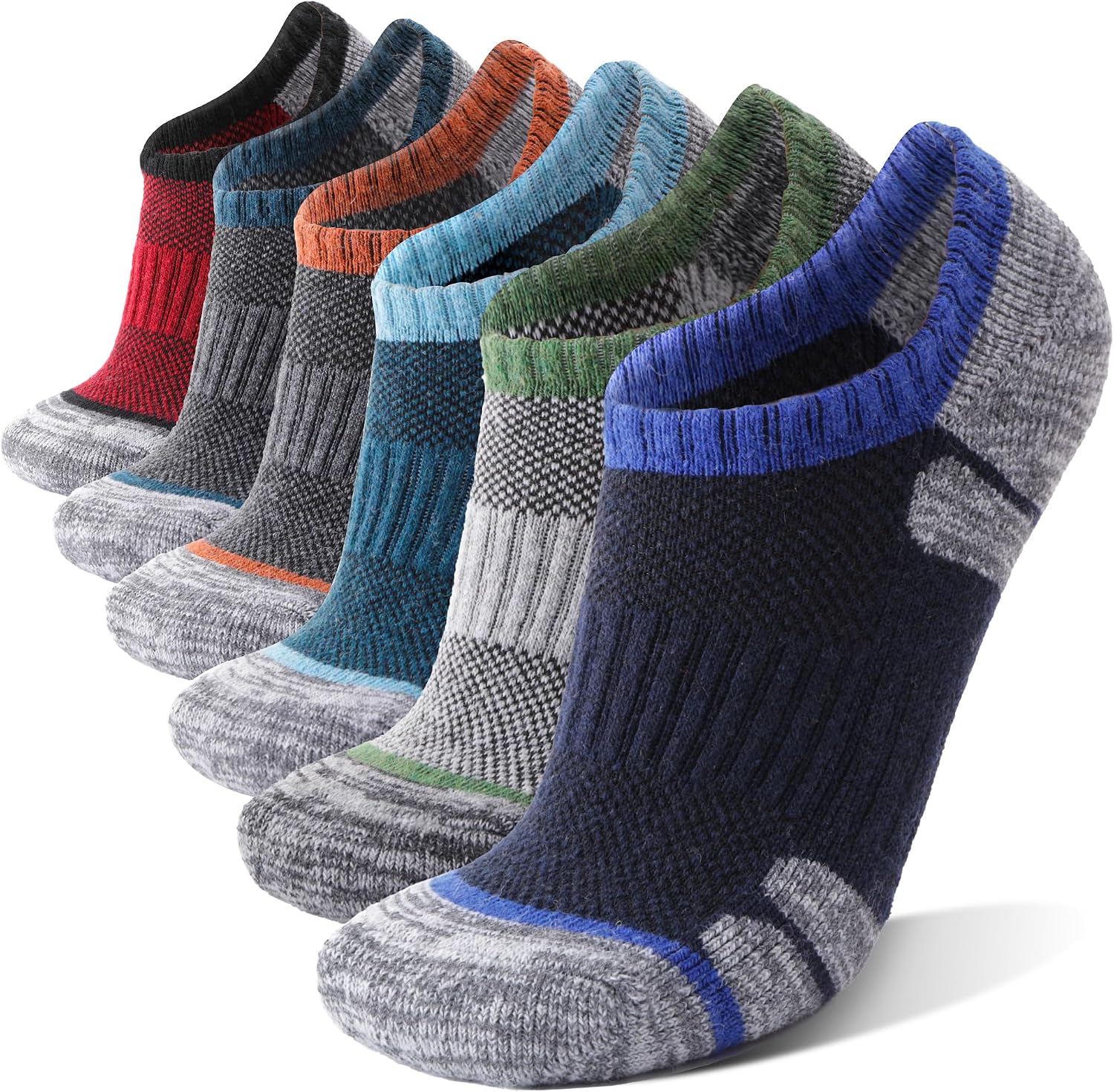 Detalle de Merino Wool Running Socks, 6 Pairs