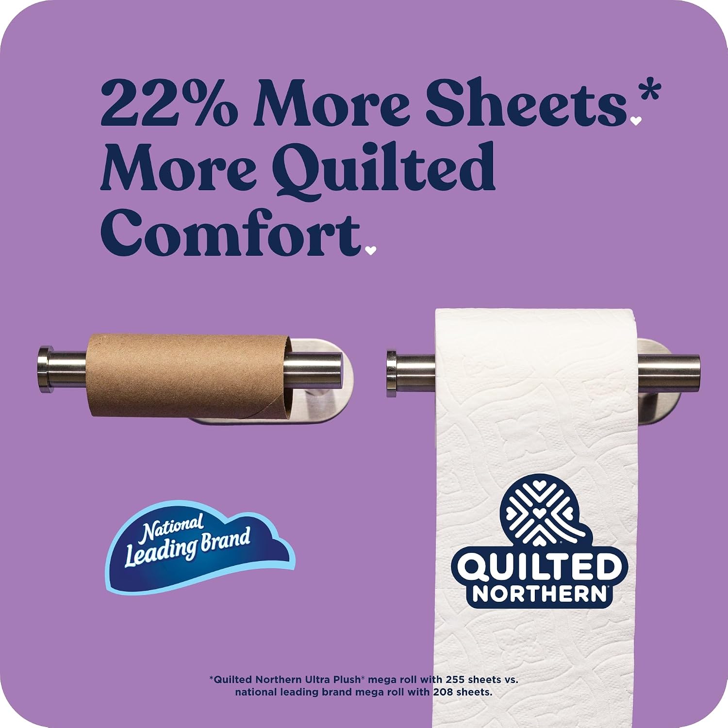 Detalle de Quilted Northern Ultra Plush 32 Mega Rolls toilet paper 🧻