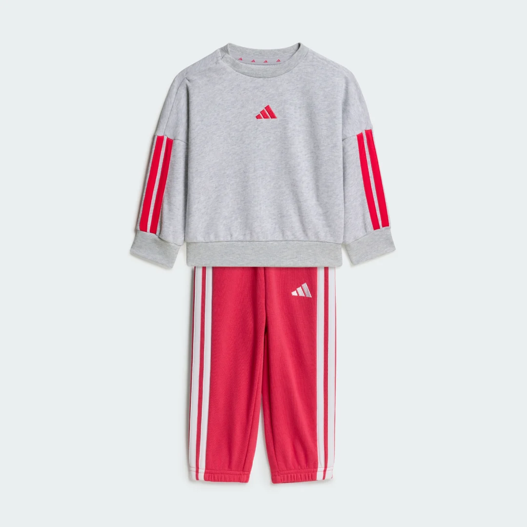 Detalle de Conjunto sudadera y pantalón Essentials (Bebé) de Adidas - Gris