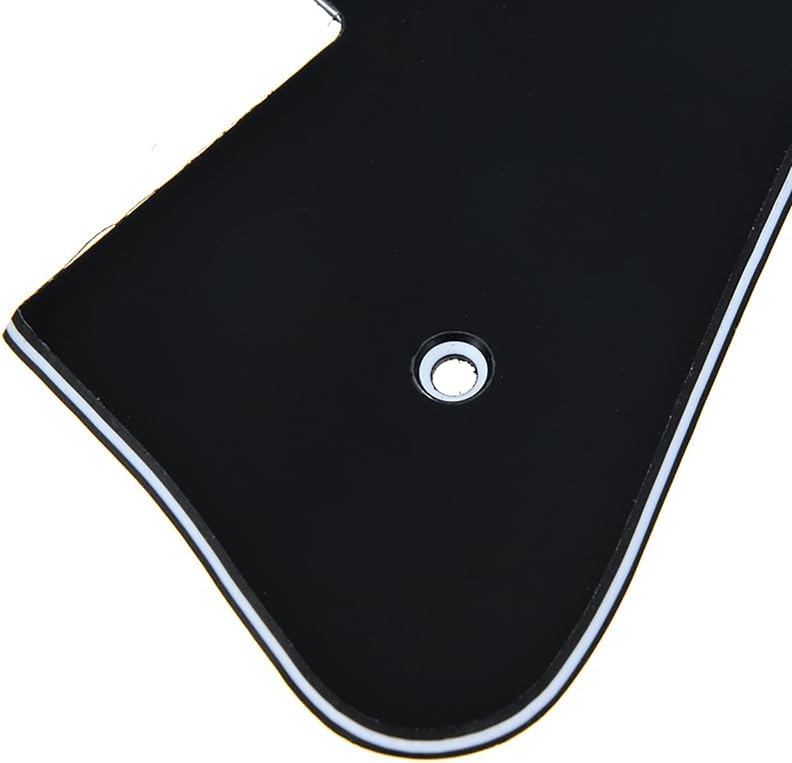 Detalle de Samherome LP pickguard, Black 3-Ply PVC Guard for LP-Style Electric Guitars