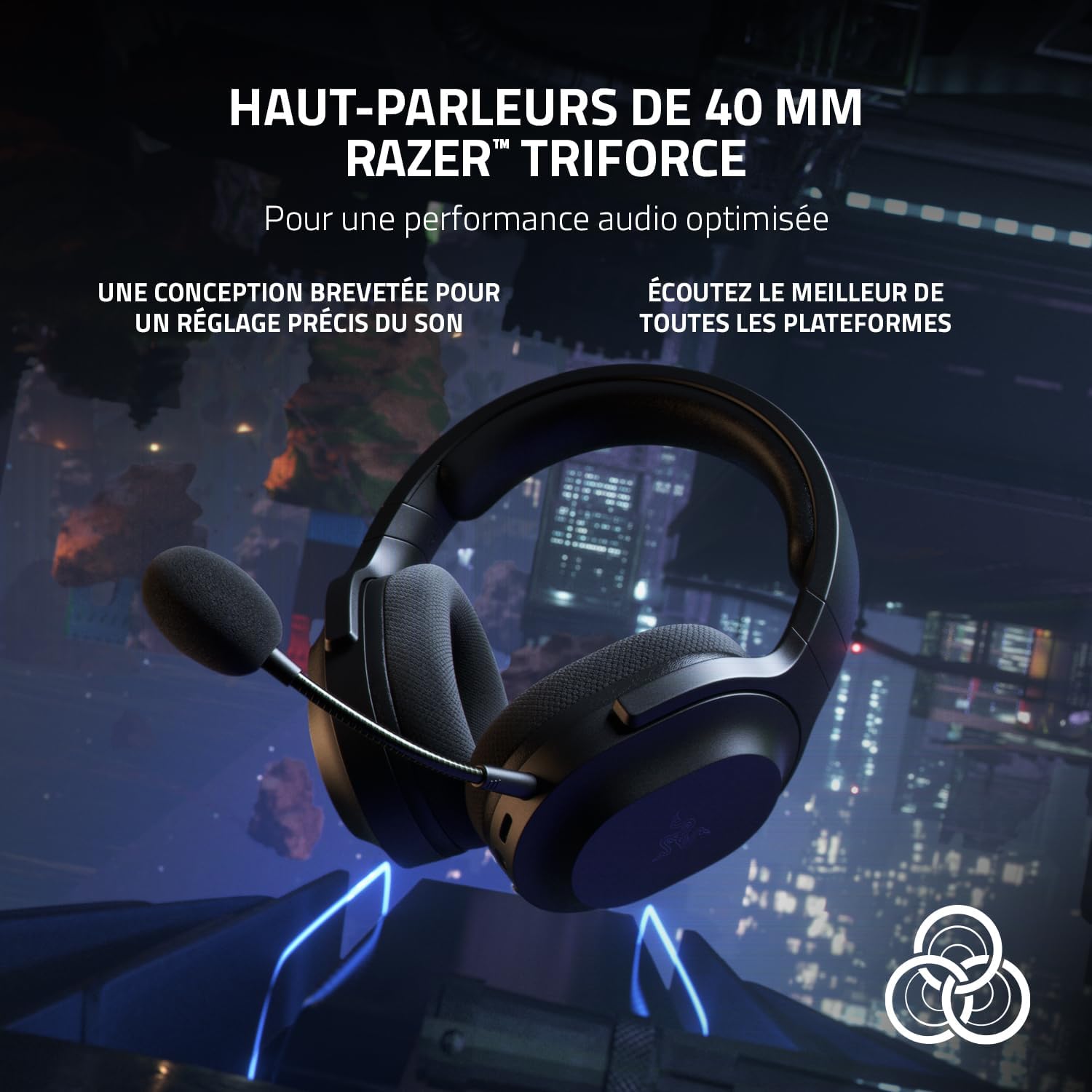 Thumbnail 3 de Razer Barracuda X — Casque gaming sans fil multiplateforme avec SmartSwitch Dual, USB-C et micro cardioïde