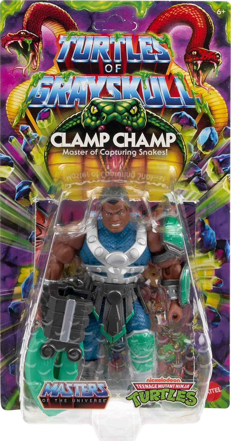 Detalle 2 de Masters of the Universe Origins Clamp Champ - Figura articulada 🐢