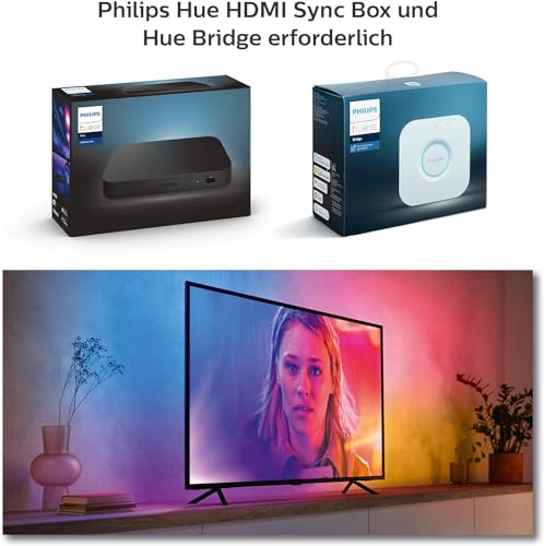 Thumbnail 4 de Philips Hue Gradient Lightstrip 65 Zoll – dimmbar, curvature für TV mit 16 Mio. Farben