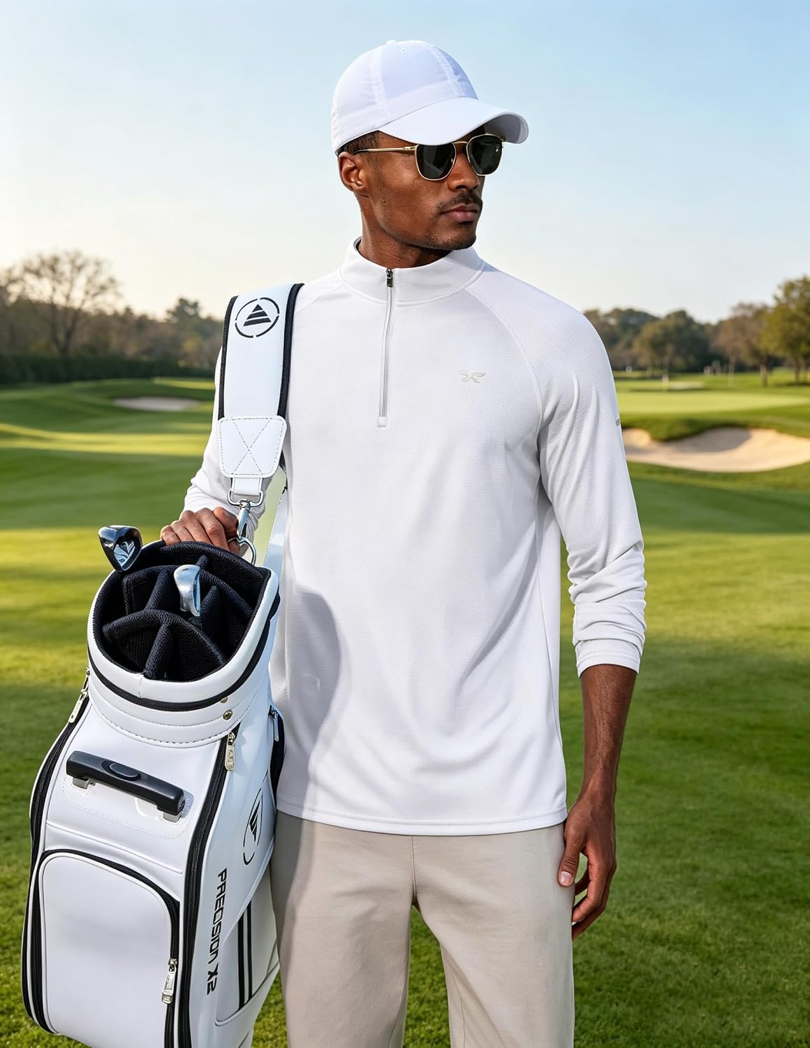Thumbnail 4 de COOFANDY Men's Quarter-Zip Athletic Shirt