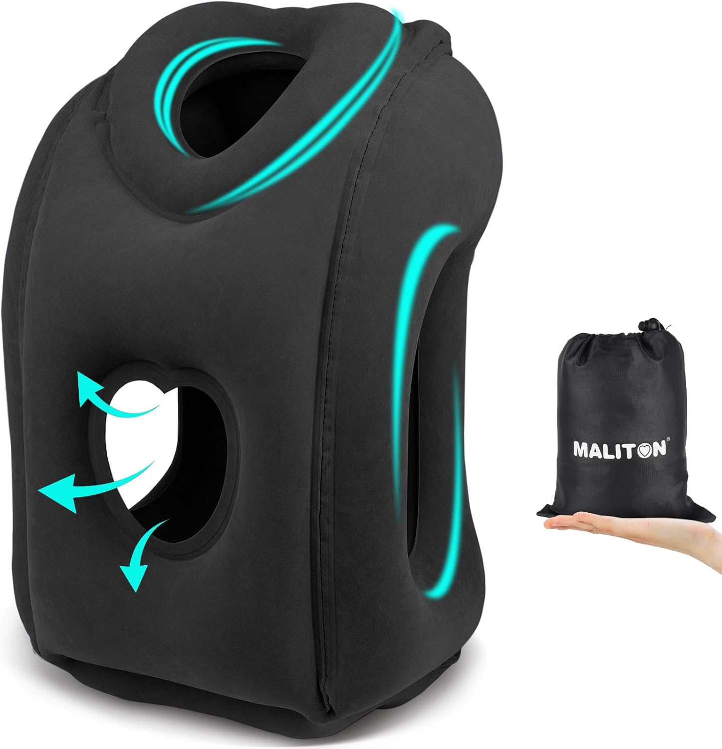 Detalle de Maliton Inflatable Travel Pillow 13x13x20 in
