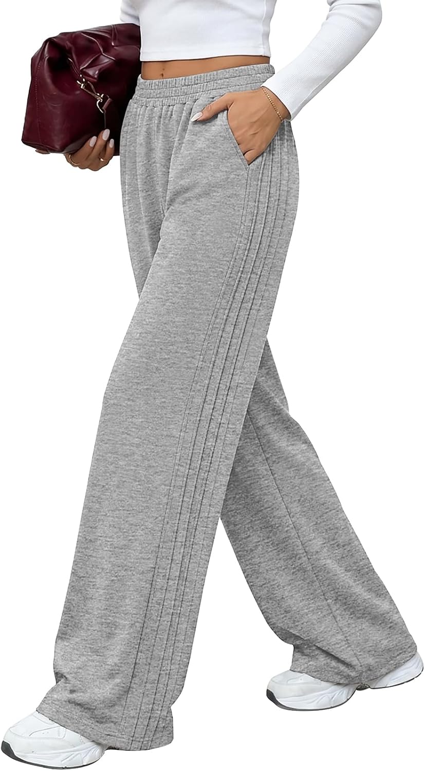 Detalle de WIHOLL Women's Sweatpants, High-Waisted