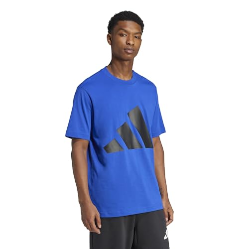Thumbnail 2 de adidas Essentials Big Logo Single Jersey tee L — camiseta azul royal/negra