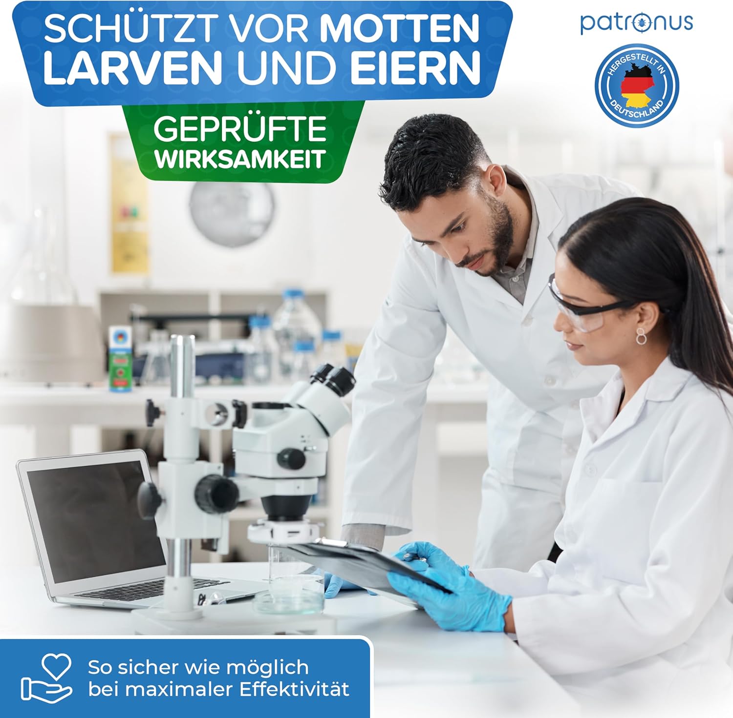 Thumbnail 6 de Patronus Motten Power Fogger – 2x 150 ml, effektiver Sofortschutz gegen Kleidermotten und Lebensmittelmotten