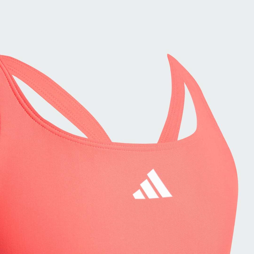 Detalle de Bañador C-Back 3 bandas (Adolescentes) – Adidas, Rojo