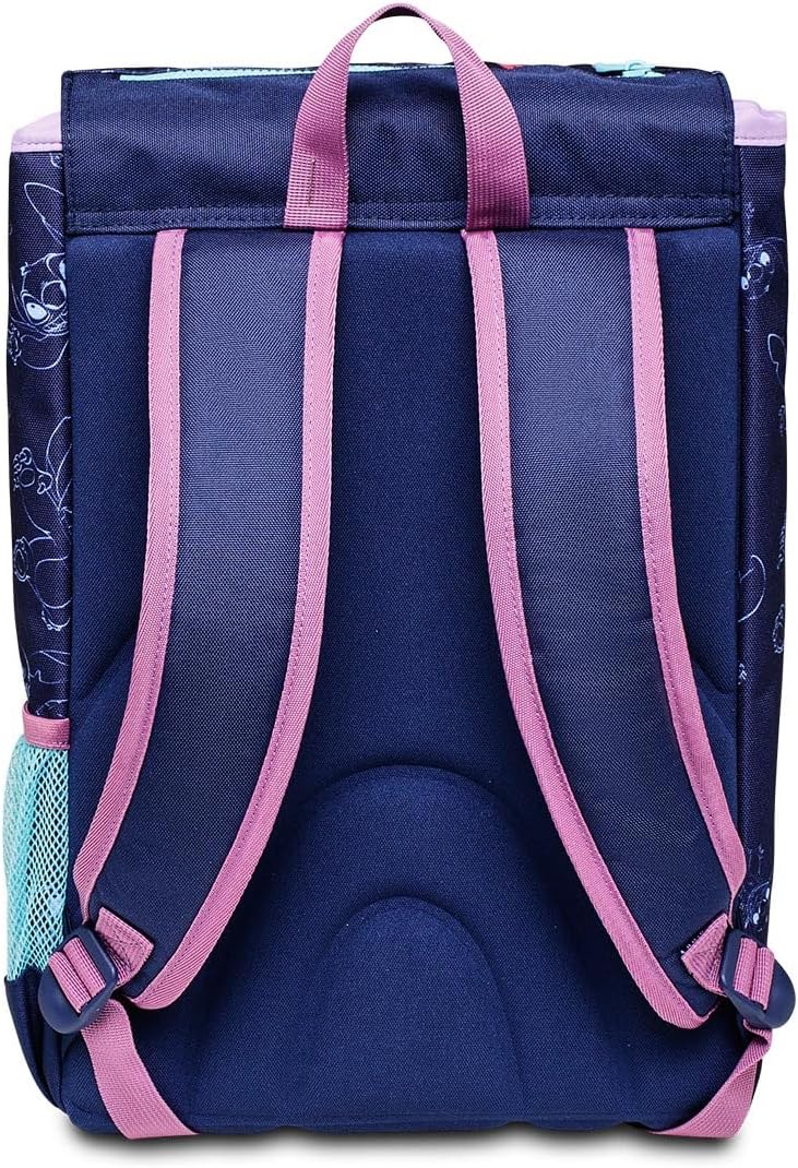Detalle de Seven Schulranzen für Grundschule – erweiterbarer Rucksack (ab 1. Klasse) mit Lilo-&-Stitch-Design