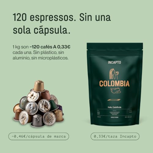 Thumbnail 8 de Incapto Café en Grano de Especialidad 1 kg — Origen Colombia, 100% Arábica, Tueste Natural y Artesanal