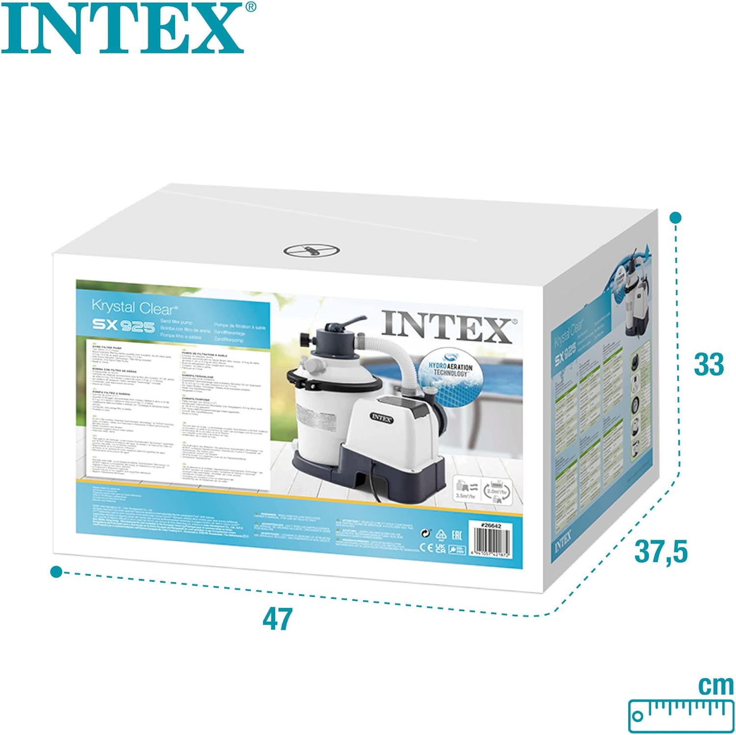 Thumbnail 2 de Intex 55249 Depuradora de Arena Krystal Clear 3.500 L/H