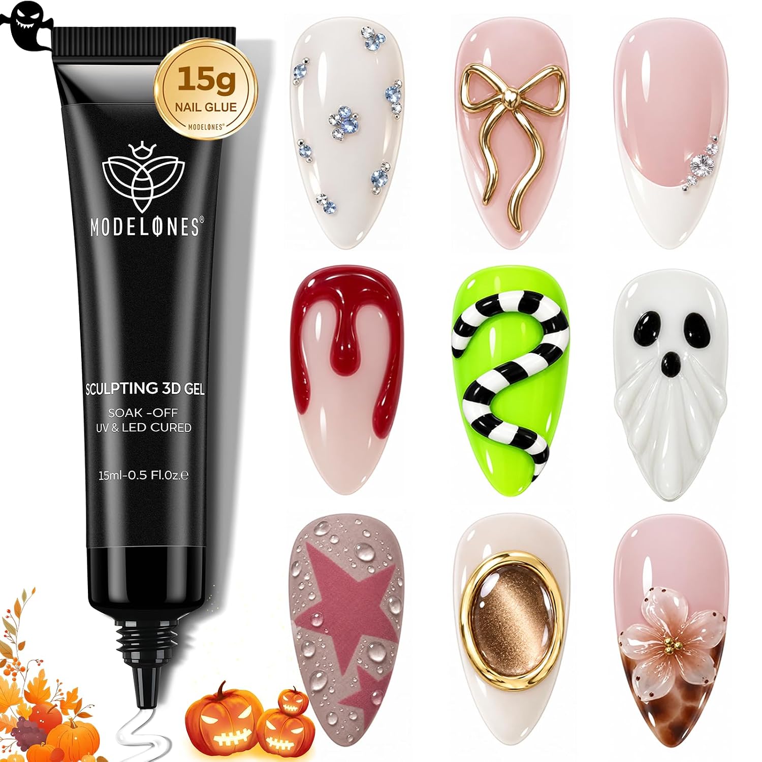 Detalle de Modelones 3D Gel Nail Art Sculpting Glue