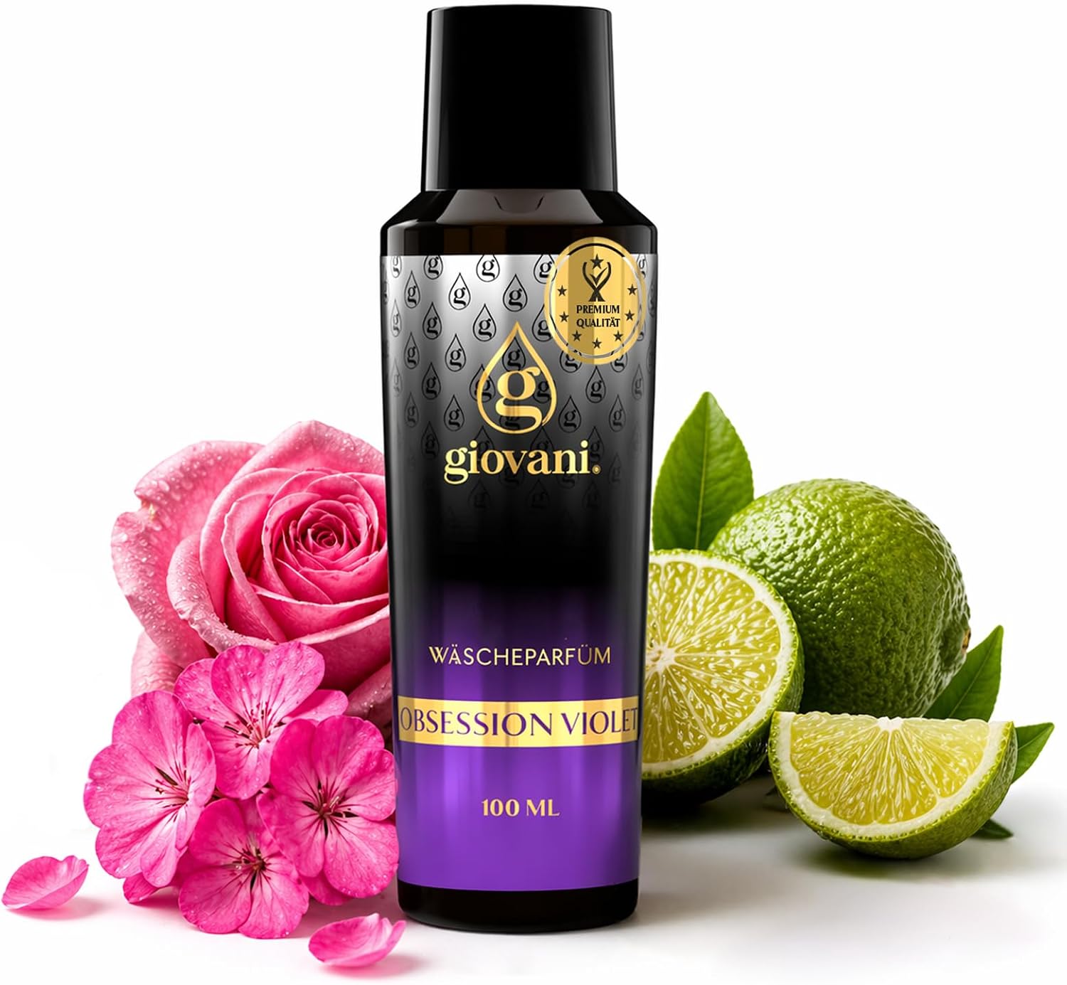 Detalle de Giovani OBSESSION VIOLET wasparfum, 100 ml, bloemige geur en 20 wasbeurten