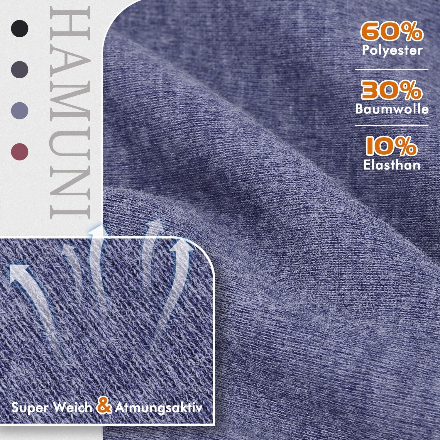 Detalle de Mütze Herren Damen Leichte Slouch Beanie – elastisch, atmungsaktiv und vielseitig