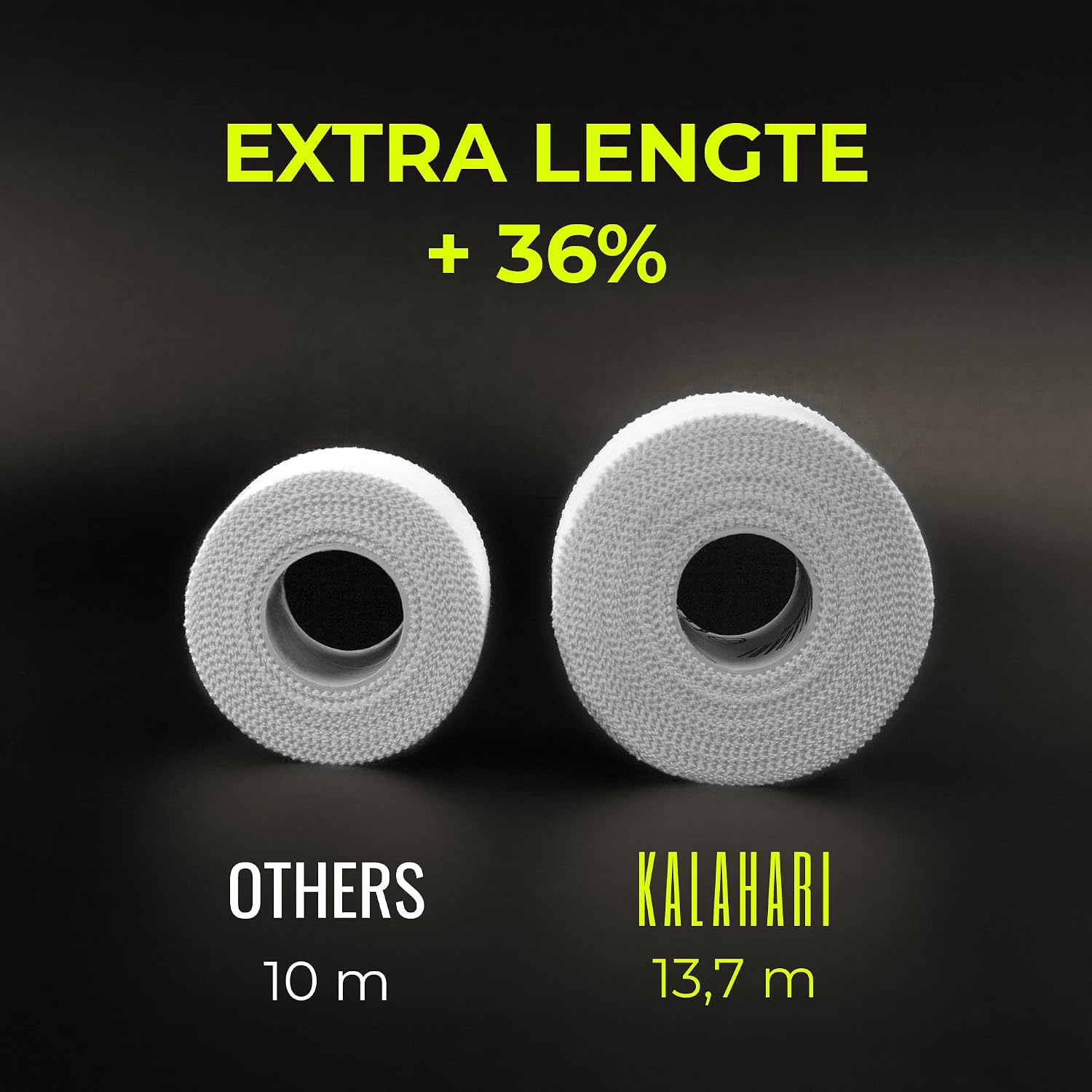 Thumbnail 1 de KALAHARI sporttape, 6 rollen van 3,8 cm x 13,7 m, niet-elastisch katoen