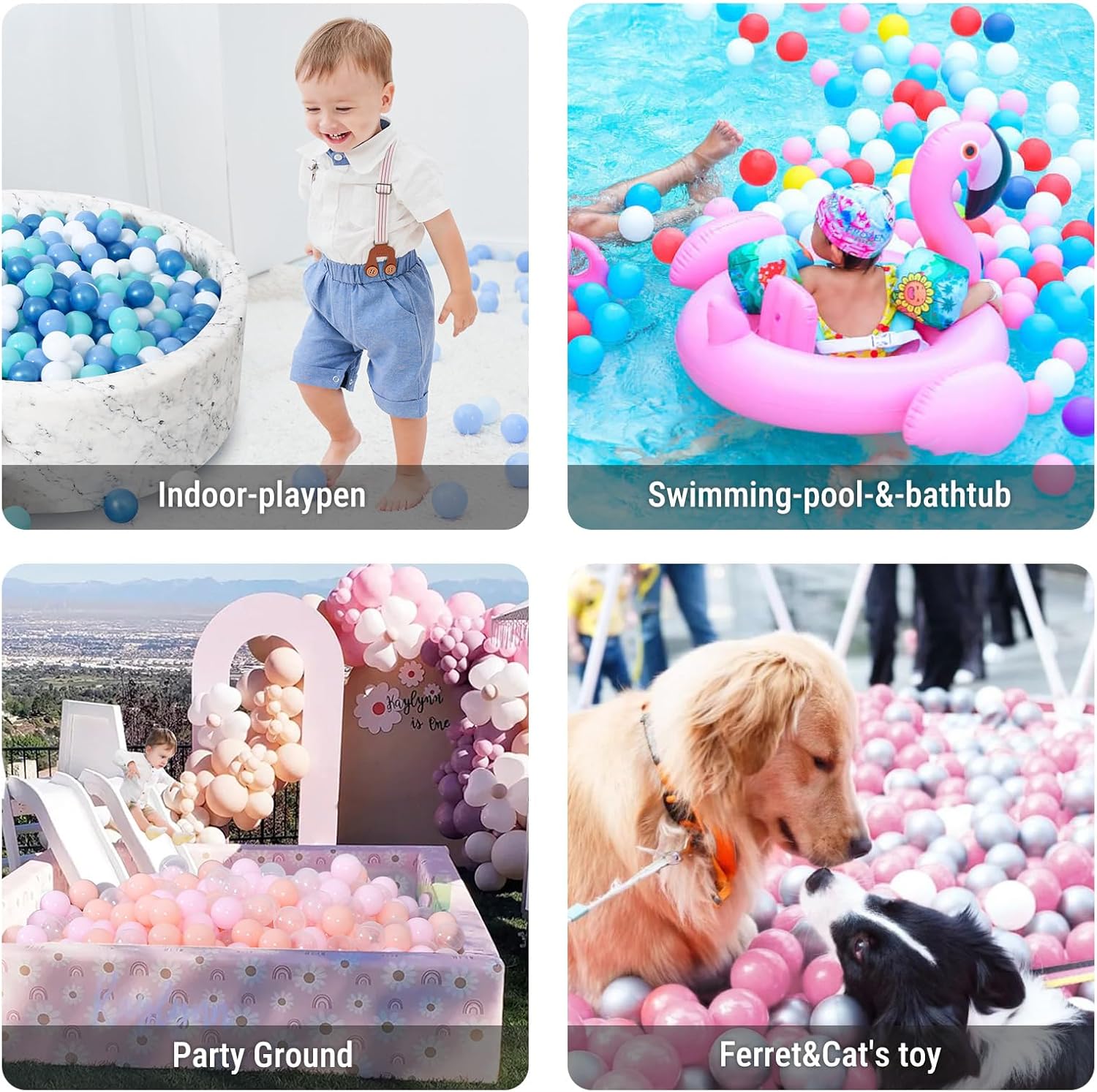 Thumbnail 4 de STARBOLO Phthalate-Free BPA-Free Ball Pit Balls for Toddlers (Phthalate Free, BPA Free) Pack Options