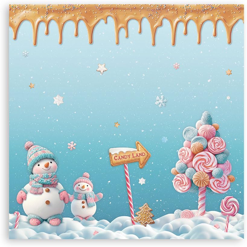 Thumbnail 5 de Stamperia Scrapbook Paper Pad „Candy Christmas“ (20,3 x 20,3 cm) – säurefreies Papier für Scrapbooking & Karten