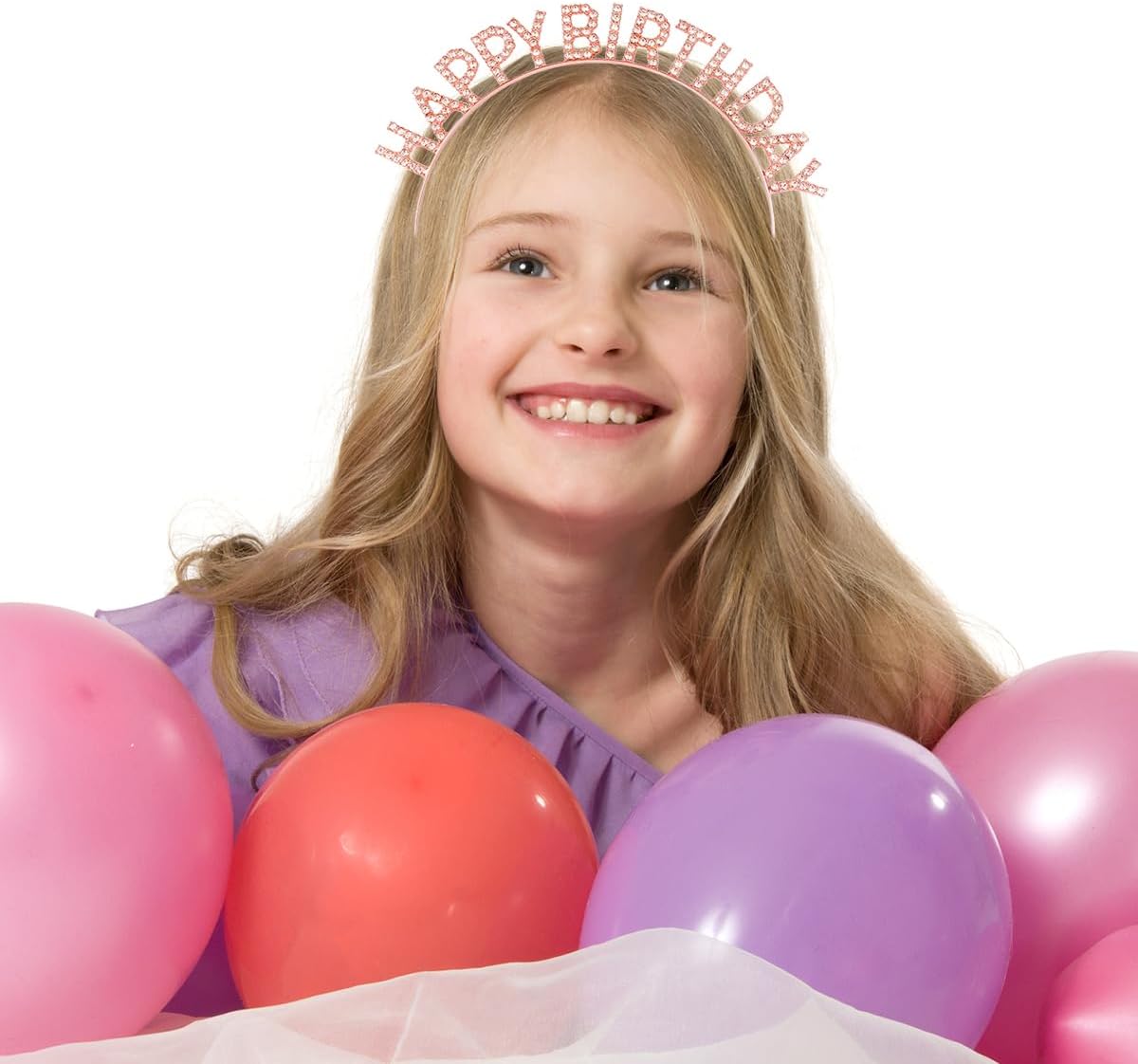 Detalle 2 de Dimetey Birthday Crowns for Women with Sash and Tiara