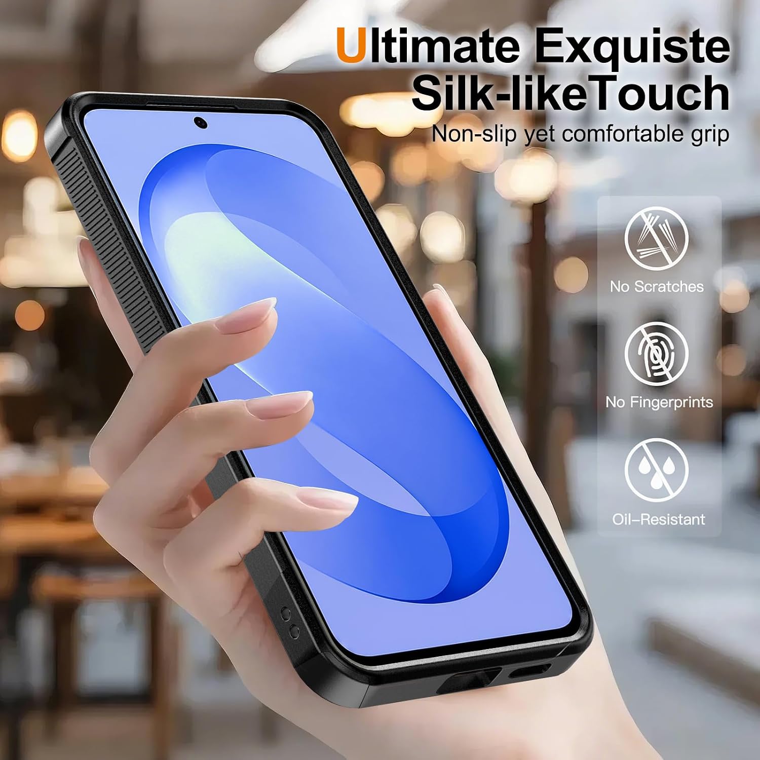 Detalle de Ezanmull Samsung Galaxy S26 FE Case with Tempered Glass Protectors
