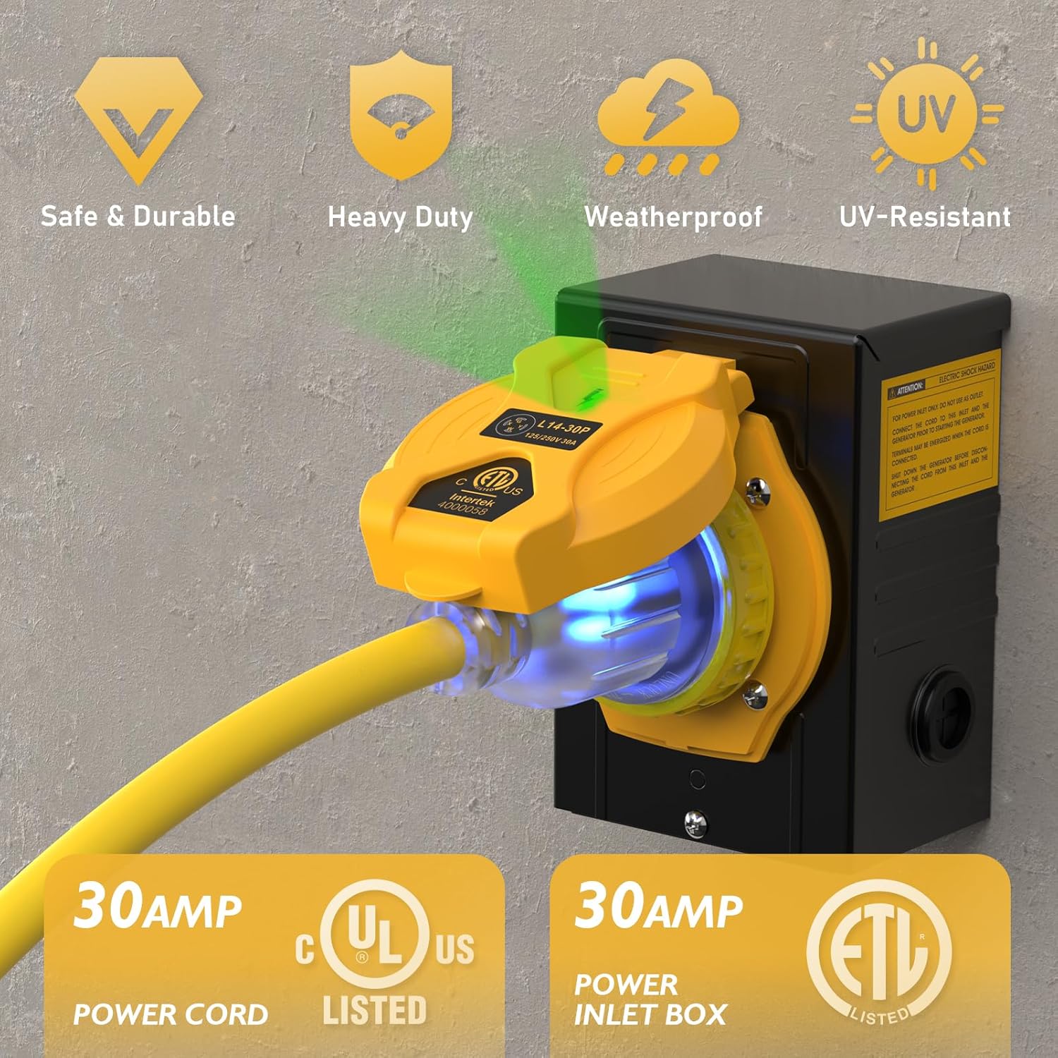 Thumbnail 4 de TOOLIOM L14-30 25FT Generator Cord
