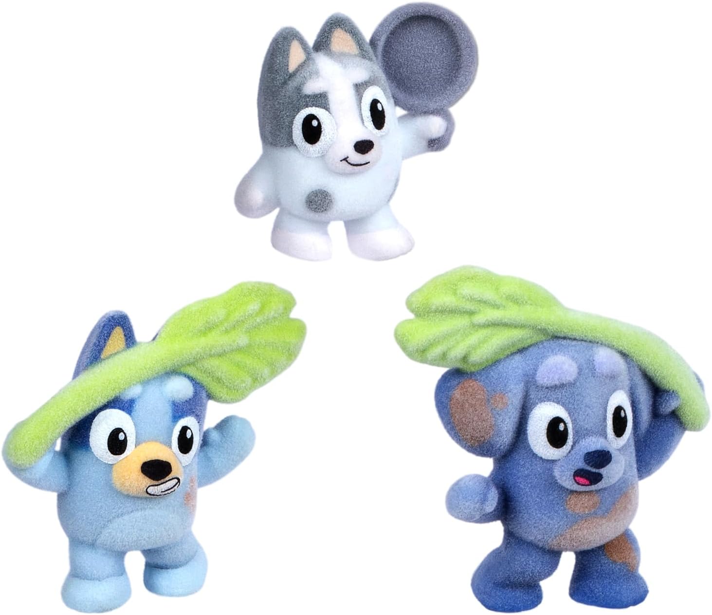 Detalle 2 de Bluey 19288 Fuzzies Tents Follow-up Set with Three Flocked Mini Figures