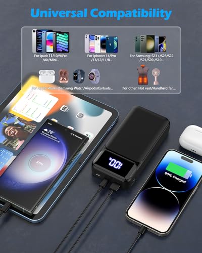 Thumbnail 4 de EVARY Power bank da 24.000 mAh, ricarica rapida 22,5 W e torcia