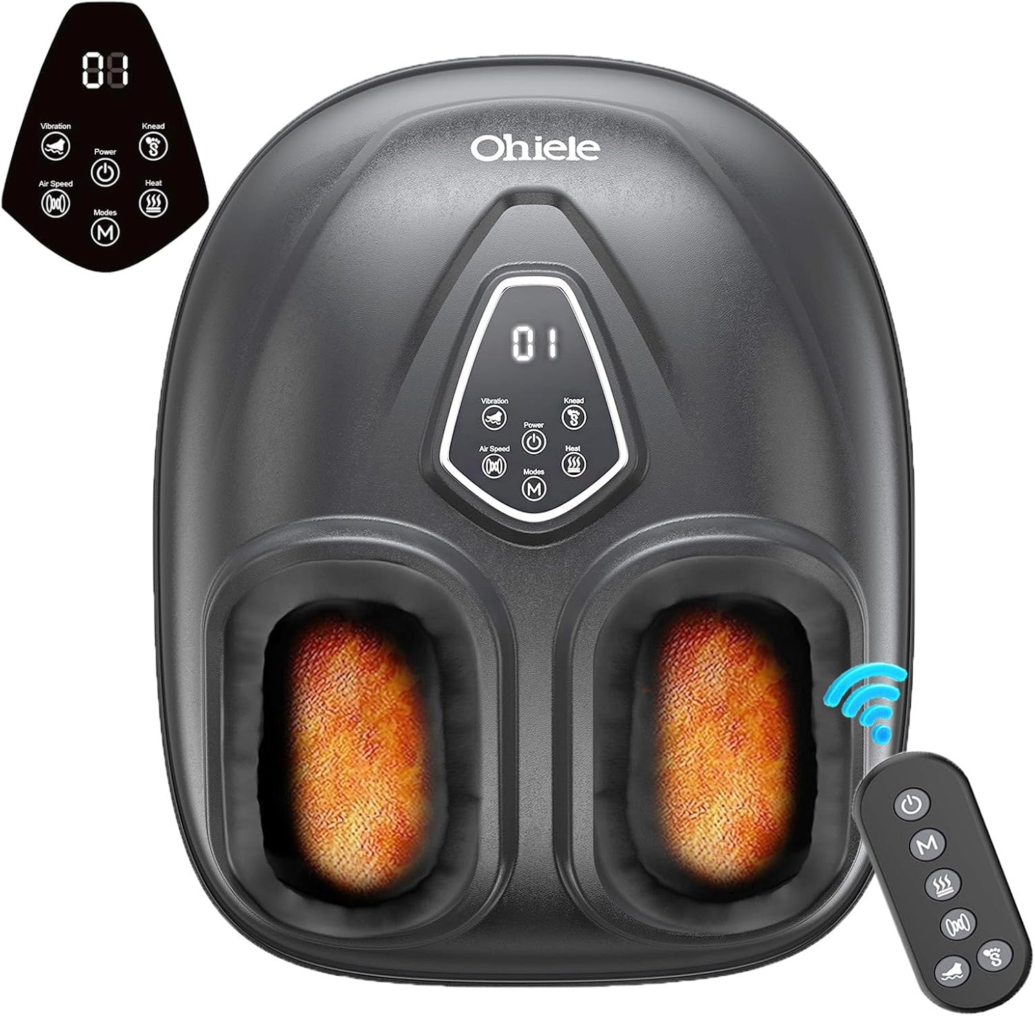 Detalle de Ohiele Foot Massager with Heat and Shiatsu (Remote)