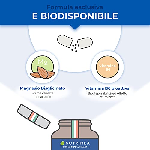 Thumbnail 3 de Magnesio Bisglicinato 300 mg con Vitamina B6 | Nutrimea – 90 capsule