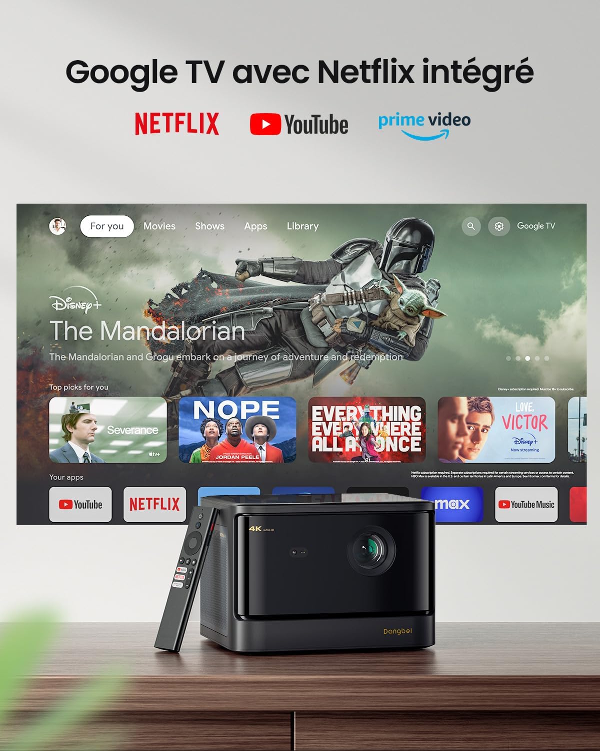 Thumbnail 3 de Dangbei DBOX02 projecteur 4K 2450 lumens