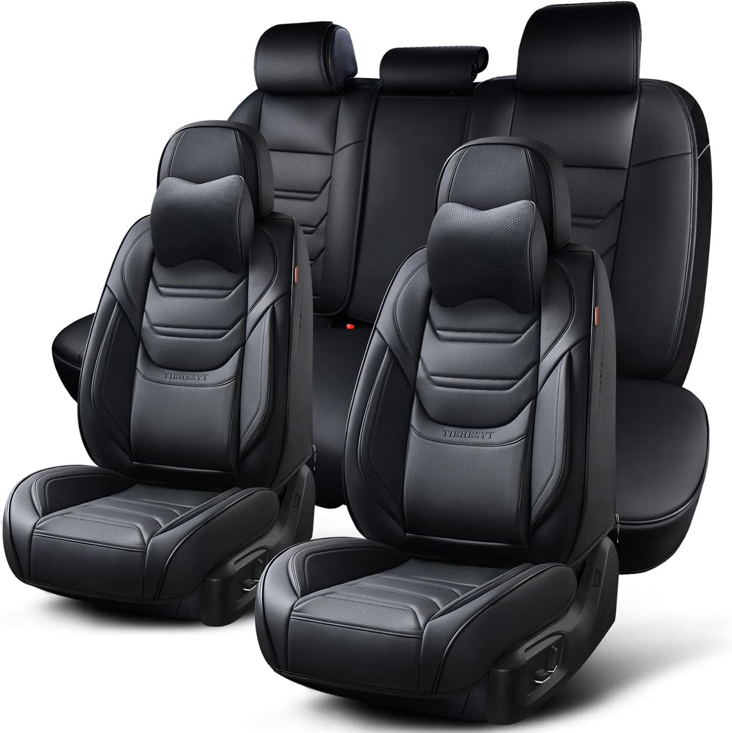 Detalle de TIEHESYT Leather Car Seat Covers Set
