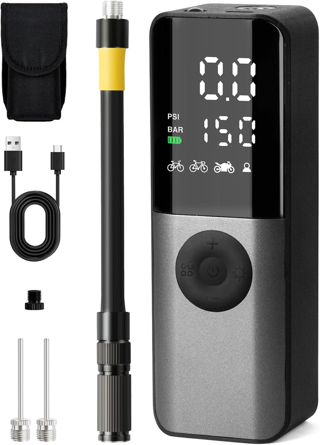 GPUTEK Electric Bike Pump 150Psi