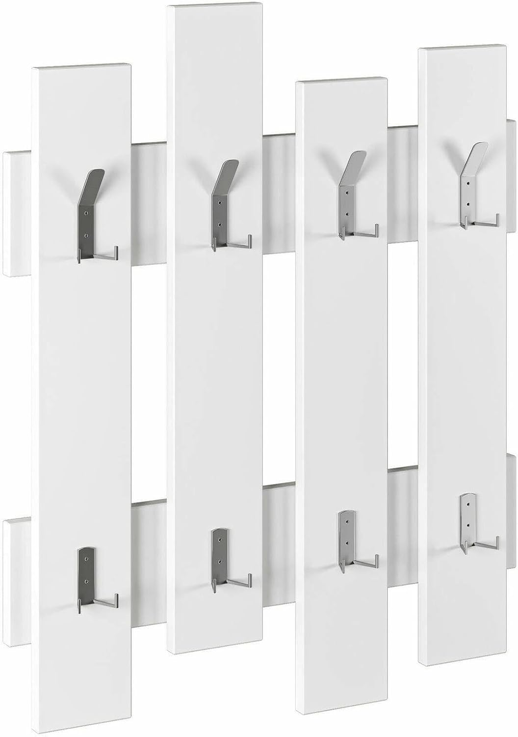 Thumbnail 1 de Dmora - Portemanteau Zenith, porte-manteau mural 64 x 4 x 79 cm, Blanc