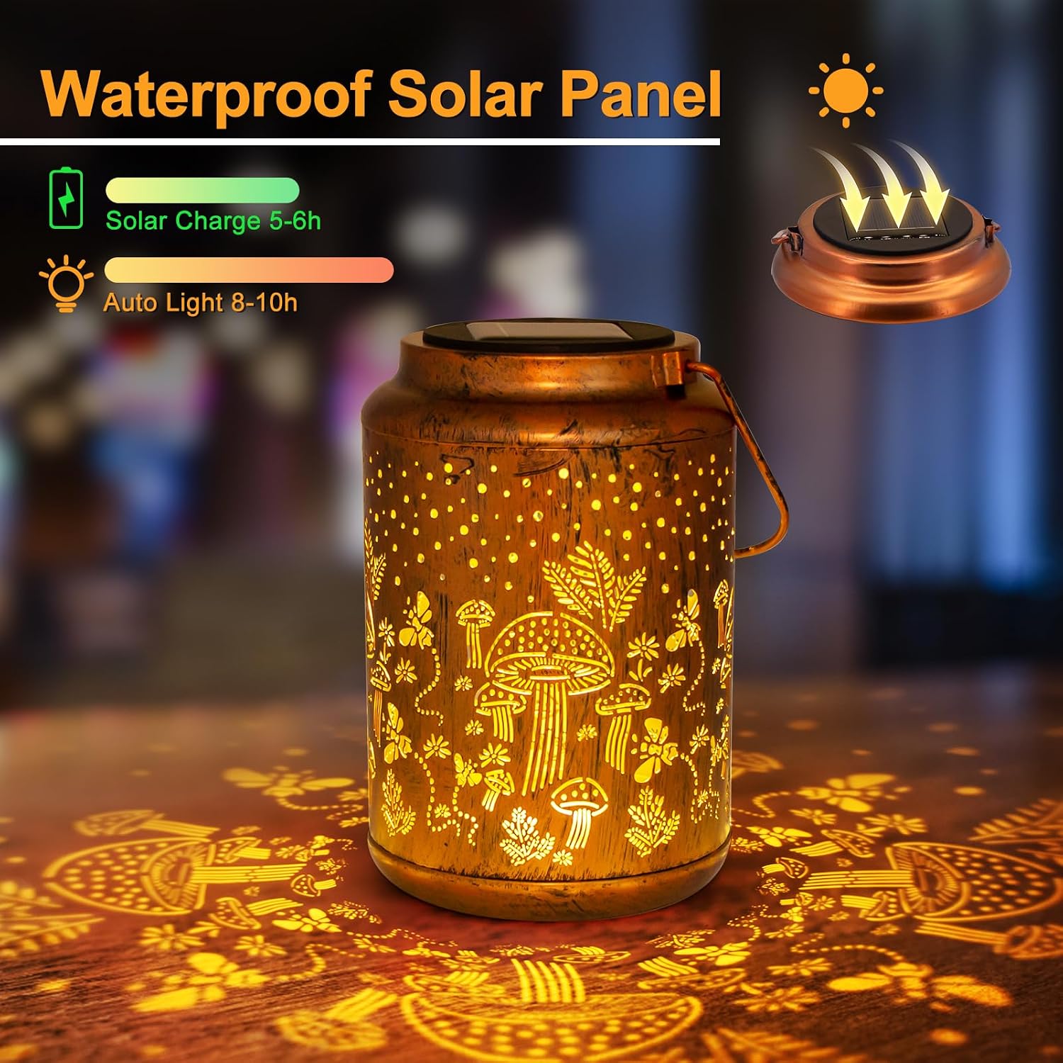 Thumbnail 5 de Birthday Mushroom Solar Lanterns for Women