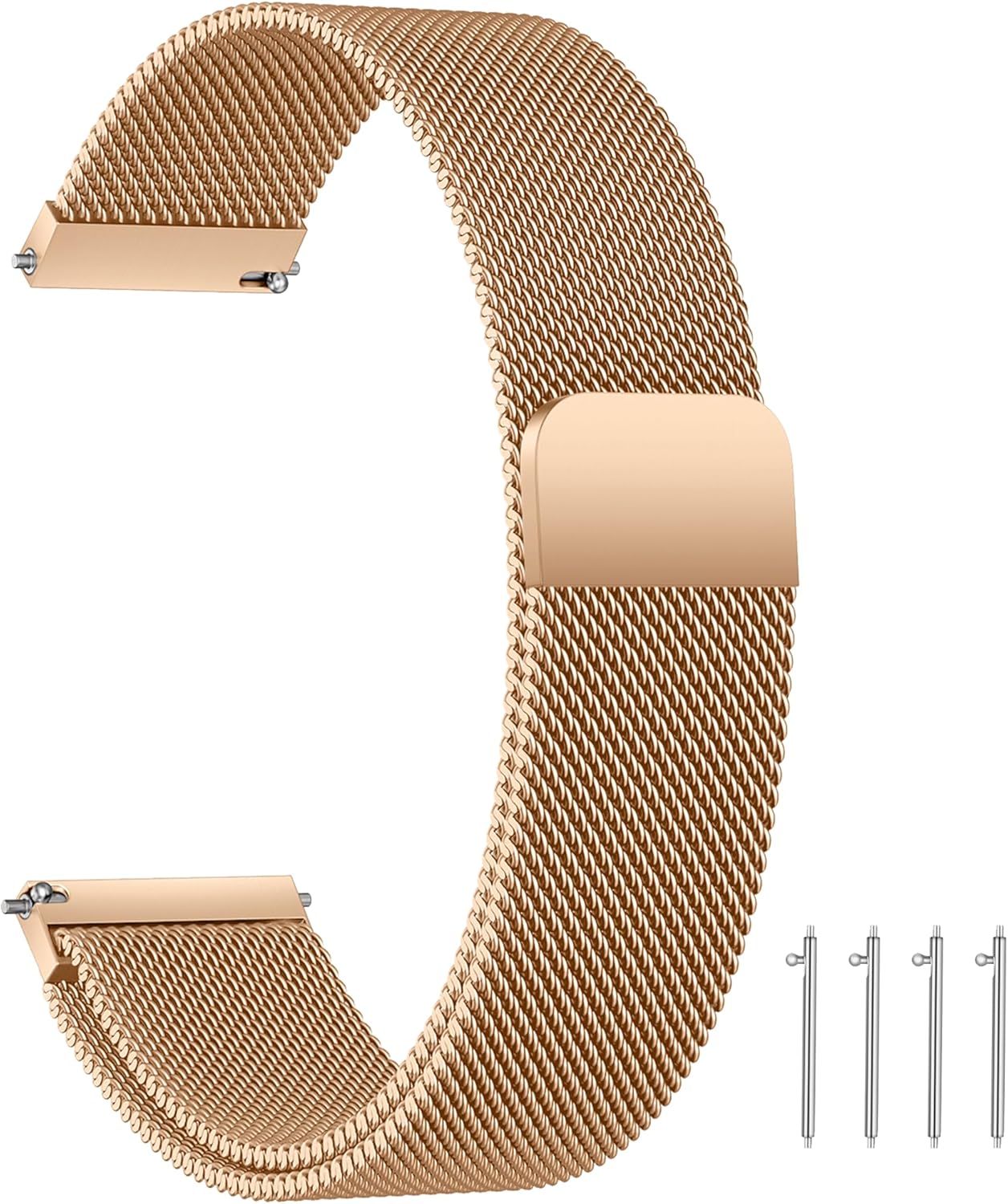 Detalle de LYYLTX Mesh Edelstahl Uhrenarmband 20mm