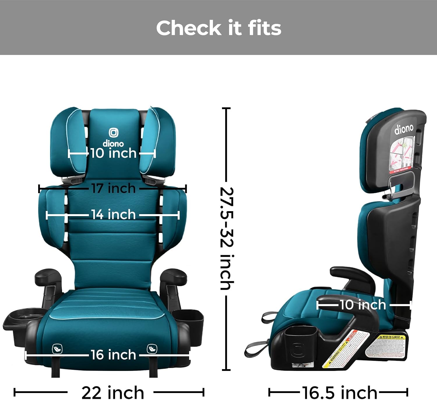 Thumbnail 5 de Diono 2-in-1 Booster Seat, 40–120 lbs.
