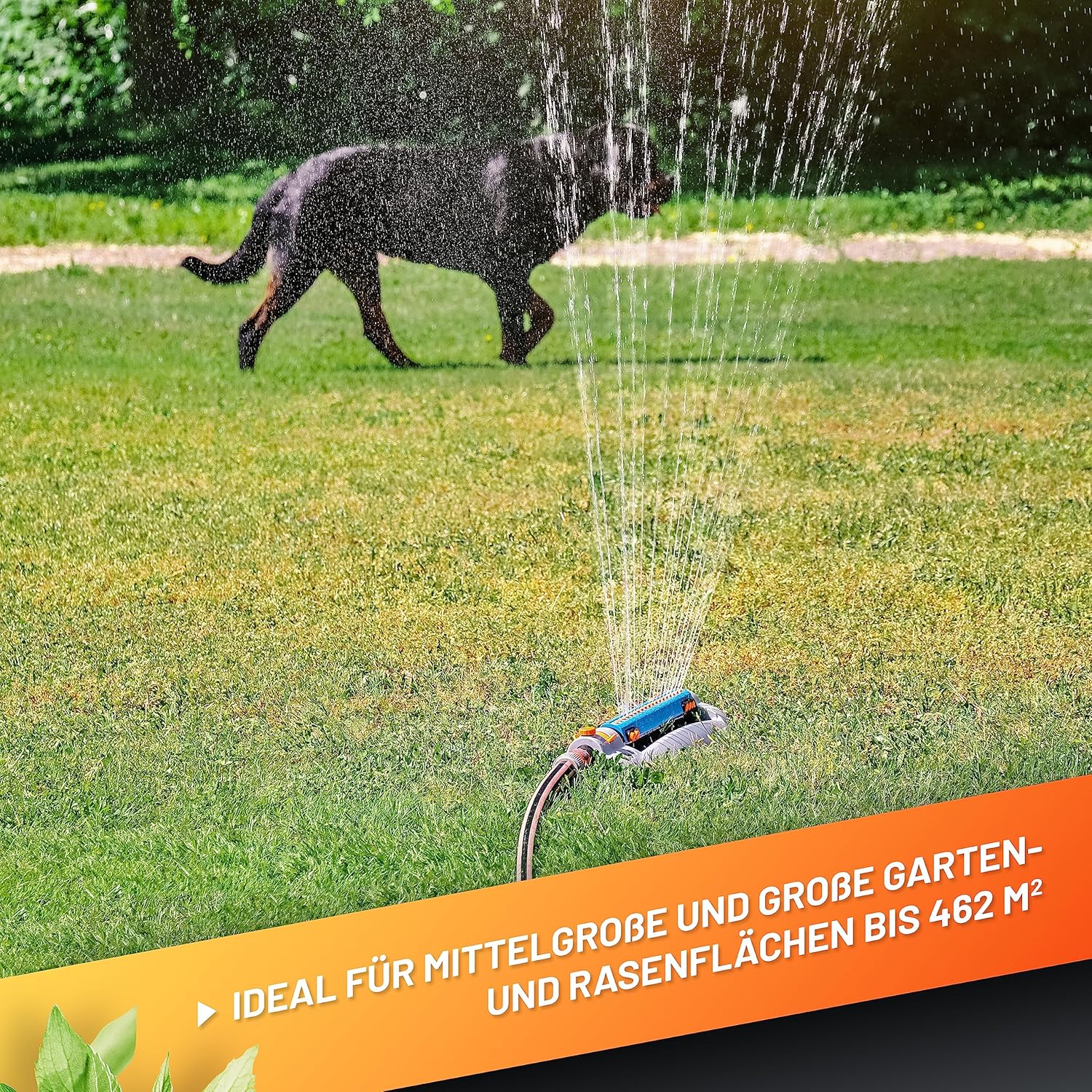 Detalle 1 de GRÜNTEK Rasensprenger 462 m² für große Flächen