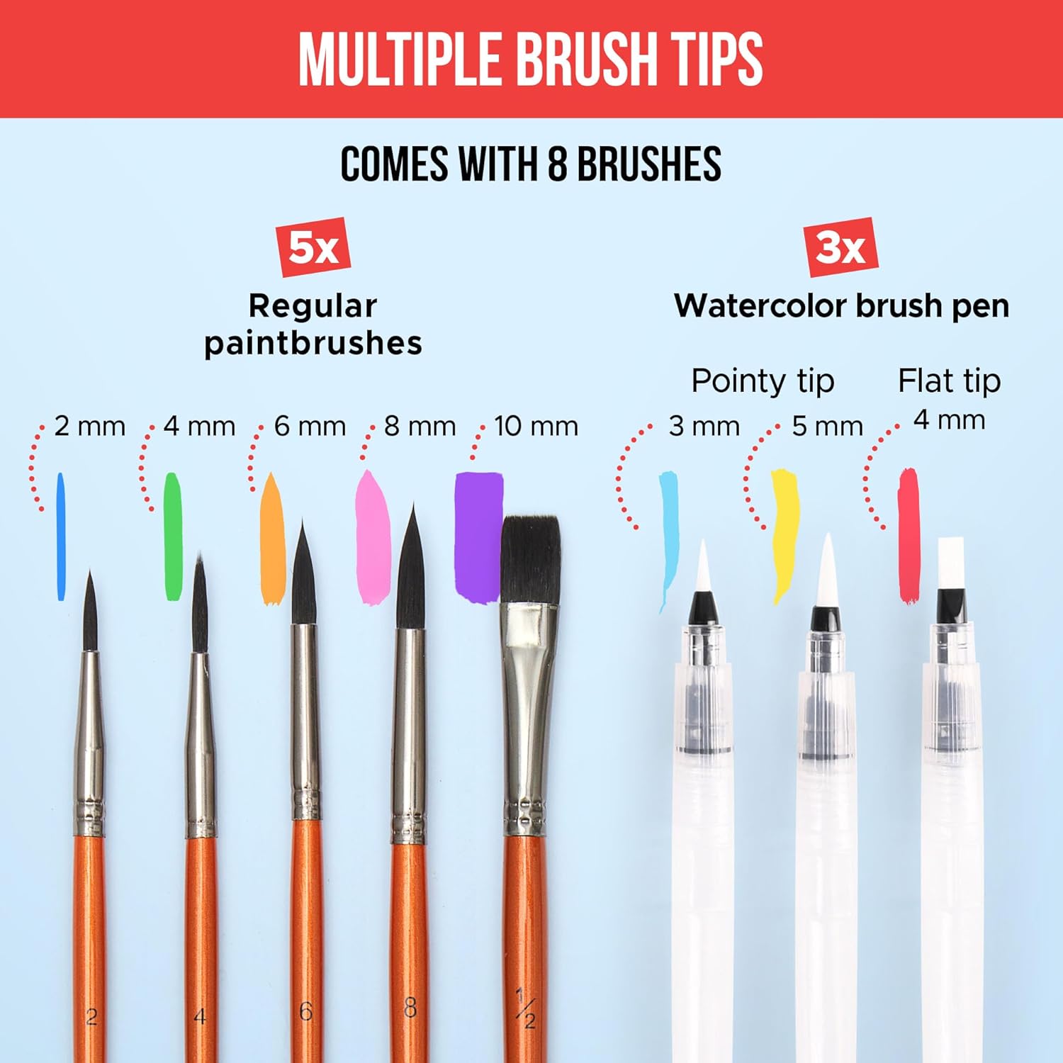 Thumbnail 5 de Premium Watercolor Paint Set Bundle with 100 Colors: Portable Studio for Beginners to Pros